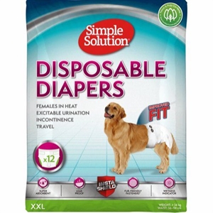 12 stk. Simple Solution Engangsble til hunhunde - X-Large