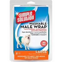 Simple Solution Vaskbar mavebånd til hanhunde Large