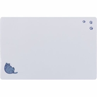 Trixie Skåleunderlag tyk kat og poter 44 x 28 cm grå
