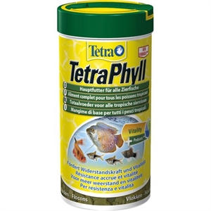 TetraPhyll 250 ml akvarie fuldfoder flager