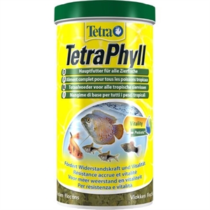 TetraPhyll 1 liter akvarie fuldfoder flager