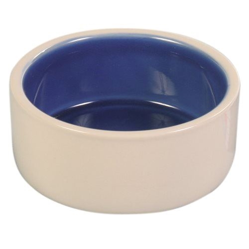 Keramik hundeskål blå