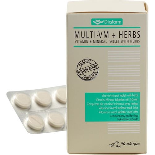 retning Saucer klima Vitaminer og Mineraler til hunde - 90 tabletter