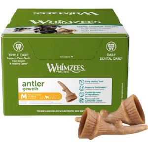 66 stk a 30g Whimzees Occupy Antler til mellem store hunde - glutenfri