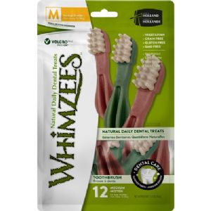Whimzees Toothbrush Star M til mellemstore hunde 360 g - 12 chew