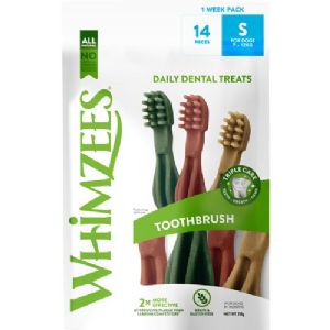 Whimzees Toothbrush Star S til små hunde 210 g pose - 14 chew