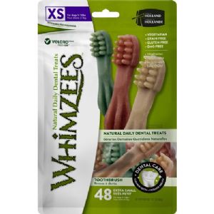 Whimzees Toothbrush Star XS til meget små hunde 360 g pose - 48 chew