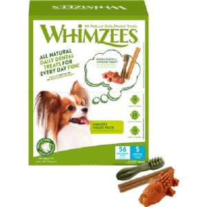 56 stk Whimzees variety S hundegodbidder til små hunde - 840g