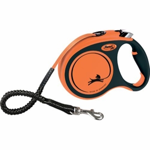 Flexline Xtreme til hunde på bånd 5 meter til hunde op til 65 kg orange