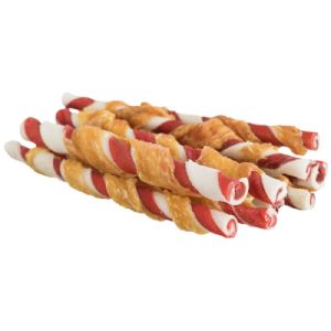 10 stk. Trixie Denta Fun barbecue tyggeruller med kylling til hunde 12 cm - 80 gr