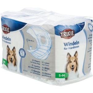 12 stk. Trixie Hundebleer til hunhunde S - M talje omfang 28 - 40 cm