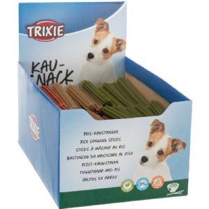 150 stk Trixie Denta tygge sticks til hunde med ris 12 cm - 20 g. light
