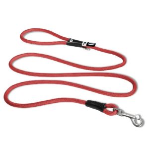 Curli Stretch Comfort hundeline rød ø 8mm - 1,8 m - max 25 kg hund