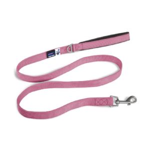 Curli basic hundeline i nylon - 1,4 meter - 15 mm pink