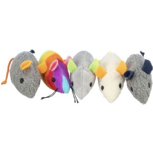 Mouse, plush, catnip 7 cm Assorterede farver