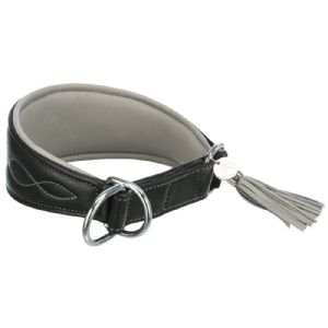 Trixie Active hundehalsbånd i læder med anti-træk 27 - 35 cm 55 mm