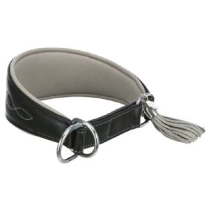 Trixie Active hundehalsbånd i læder med anti-træk 33-42 cm 60 mm