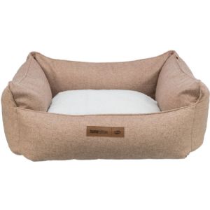 Trixie Farello hundeseng 60 x 50 cm - lys brun - hvid