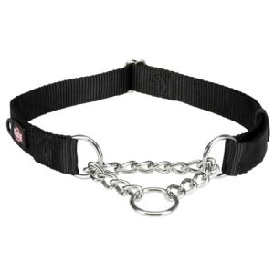 Trixie Hundehalsbånd med kæde 45 - 70 cm - 25 mm Sort