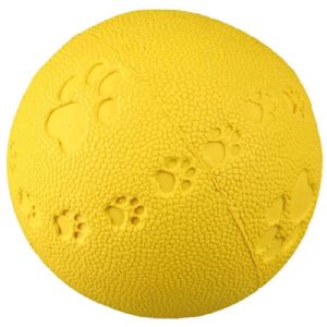 Trixie Hundelegetøj Bold i naturgummi med lyd - ø 9 cm - assorteret farver