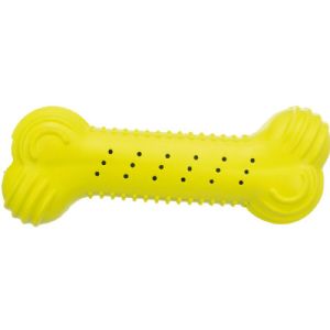 Trixie Hundelegetøj Raslende ben i naturgummi - 18 cm - assorteret farver