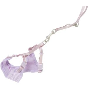 Trixie Junior puppy soft sele m. line - 26-34 cm - 10 mm - 2 m - lys lilla