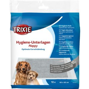 Trixie Nappy absoberende måtter aktivt kul 60 x 60 cm 10 stk.
