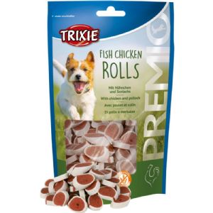 Trixie Premio Rolls hundesnack med Kylling og laks til hunde - glutenfri - 75g