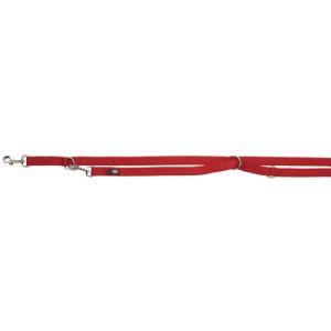 Trixie Premium Dressurline dobbeltlag 200 cm 20 mm rød