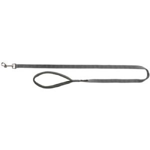 Trixie Premium hundeline i nylon 1 m - 20 mm - grå