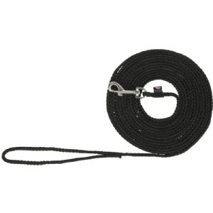 Trixie Sporline til hunde nylon 10 meter - 5 mm sort