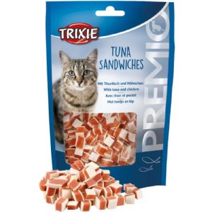 Trixie katte godbidder med tun og kylling 50 g - gluten og sukkerfri