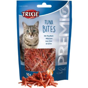 Trixie katte snack Tuna Bites med tun og kylling 50 g - gluten og sukkerfri