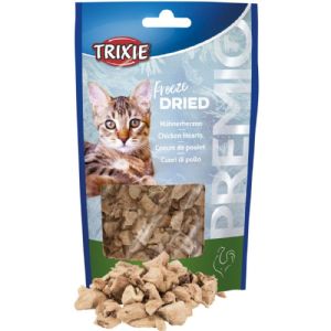 Trixie katte snack fryse tørret kylling hjerter 25 g