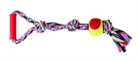 Trixie Hundelegetøj Legetov med tennisbold broget - ø 6 cm - 50 cm 